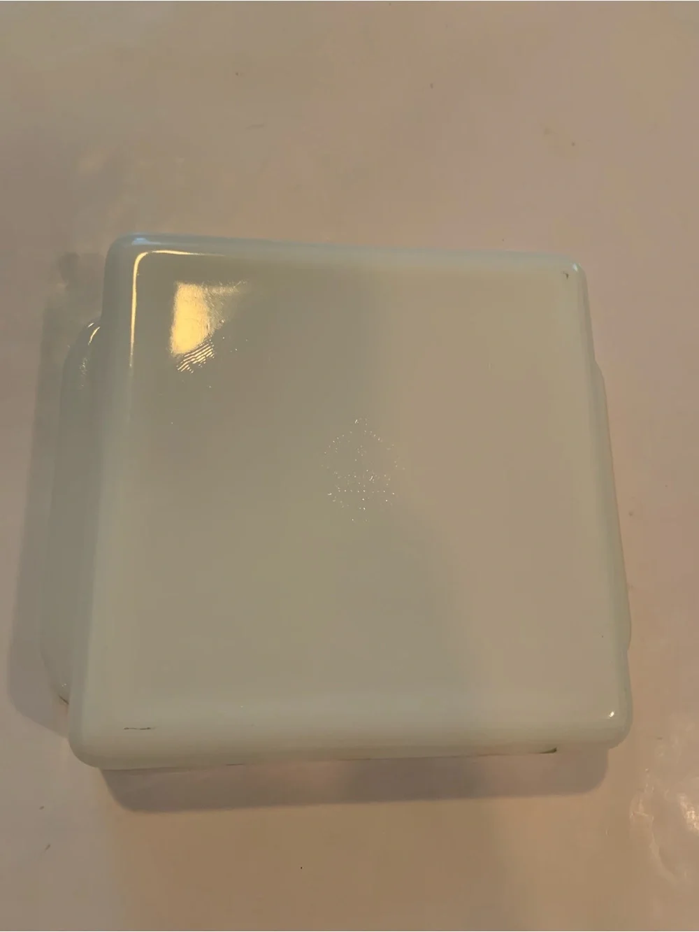 Vintage Fire-King Gay Fad Fruits Milk Glass Square Baking Dish 8” Casserole